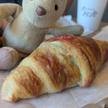 Croissant with raspberry