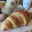 Croissant with raspberry