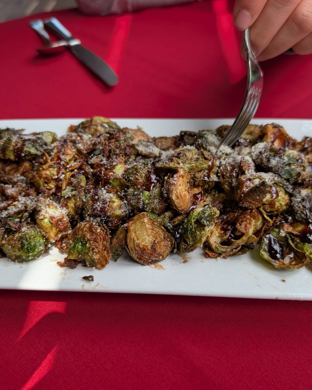Fried Brussel Sprouts and Smoked Bacon