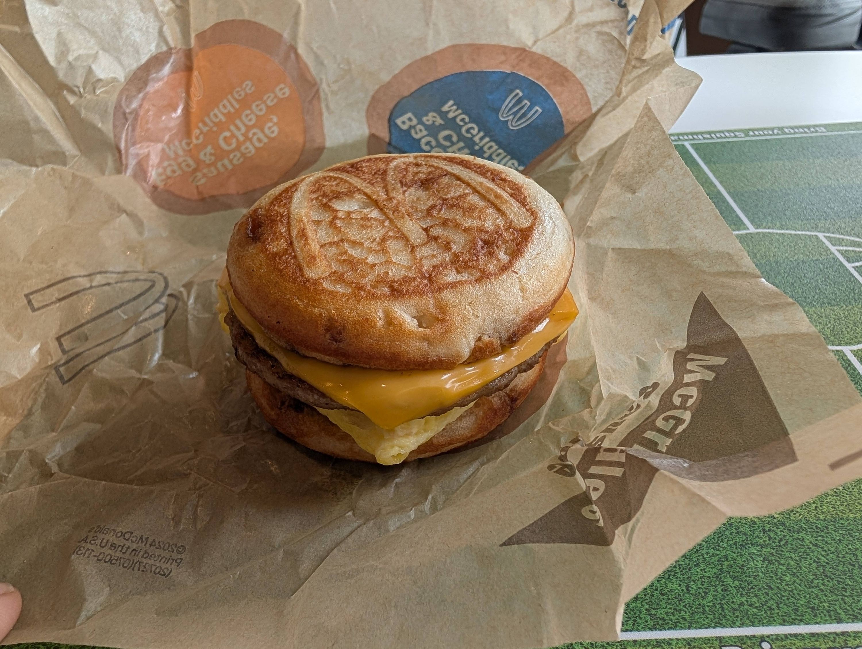 Sausage McGriddles at McDonald's