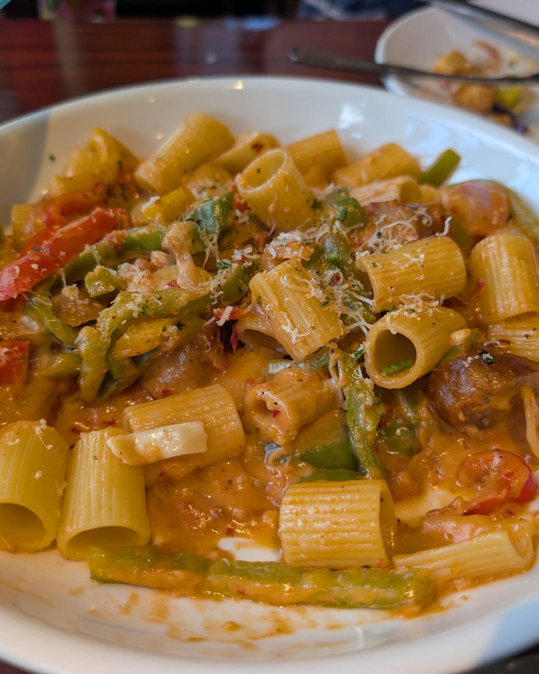 Spicy Sausage & Peppers Rigatoni