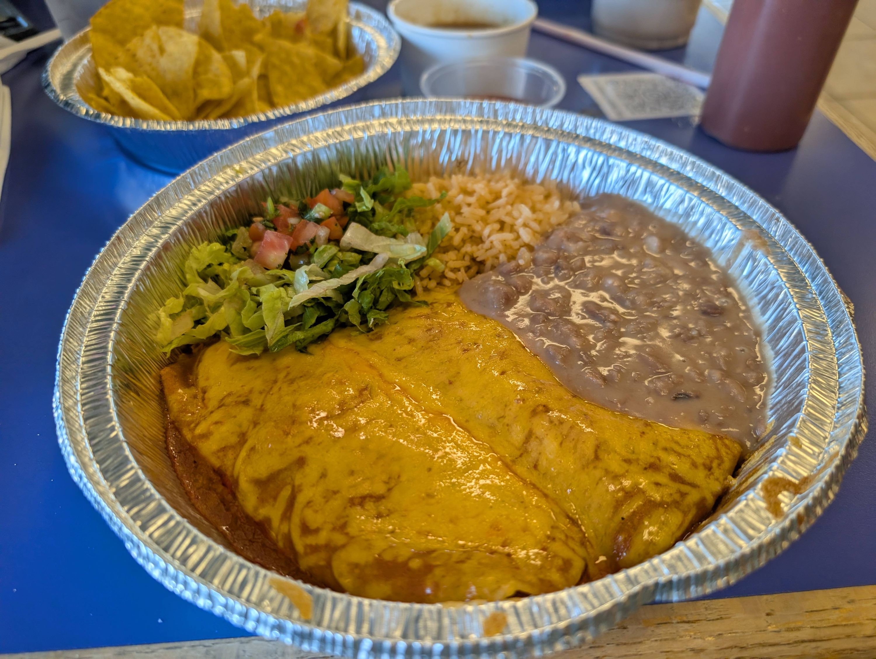 Chicken, Sweet Pork or Ground Beef Enchiladas
