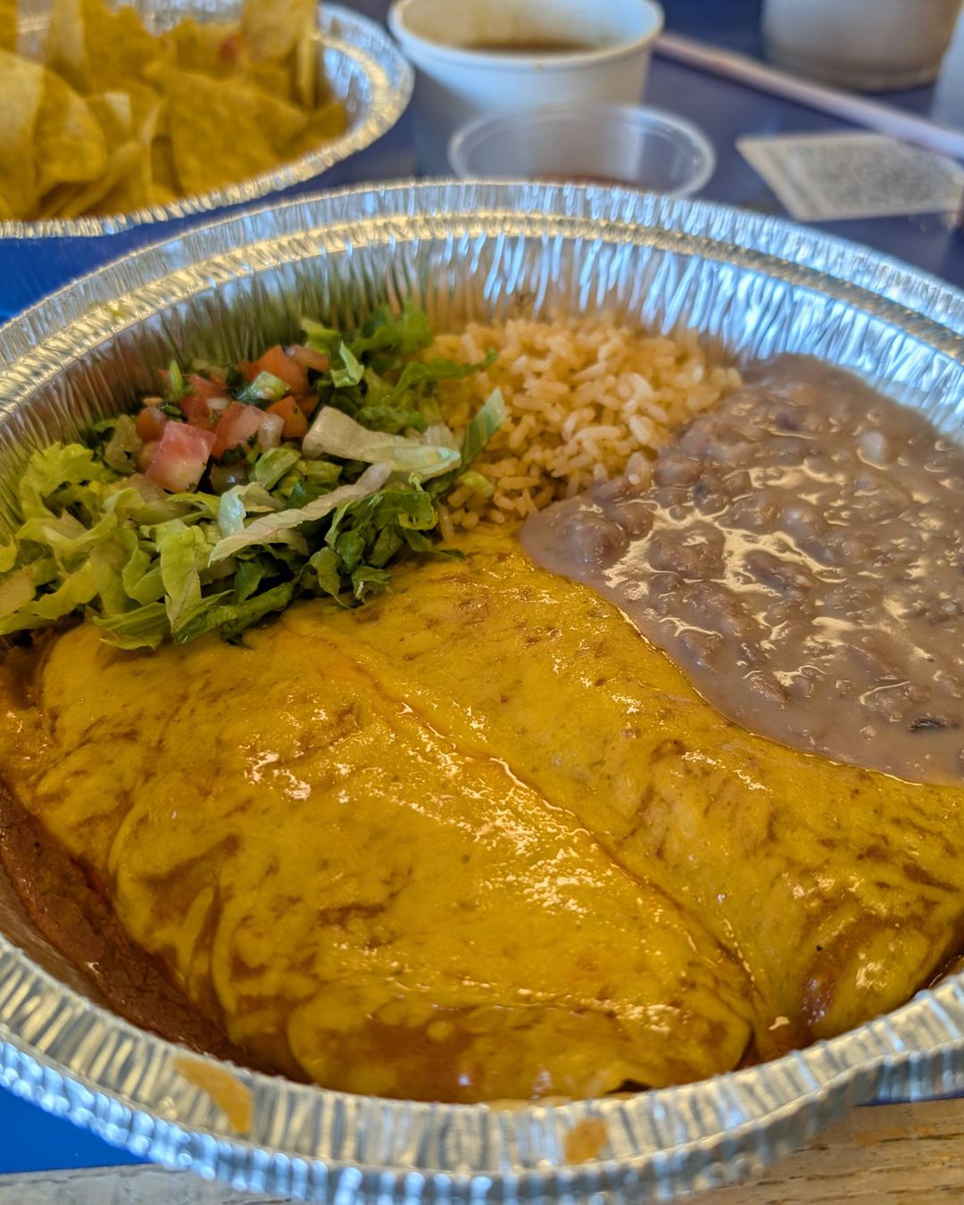 Chicken, Sweet Pork or Ground Beef Enchiladas