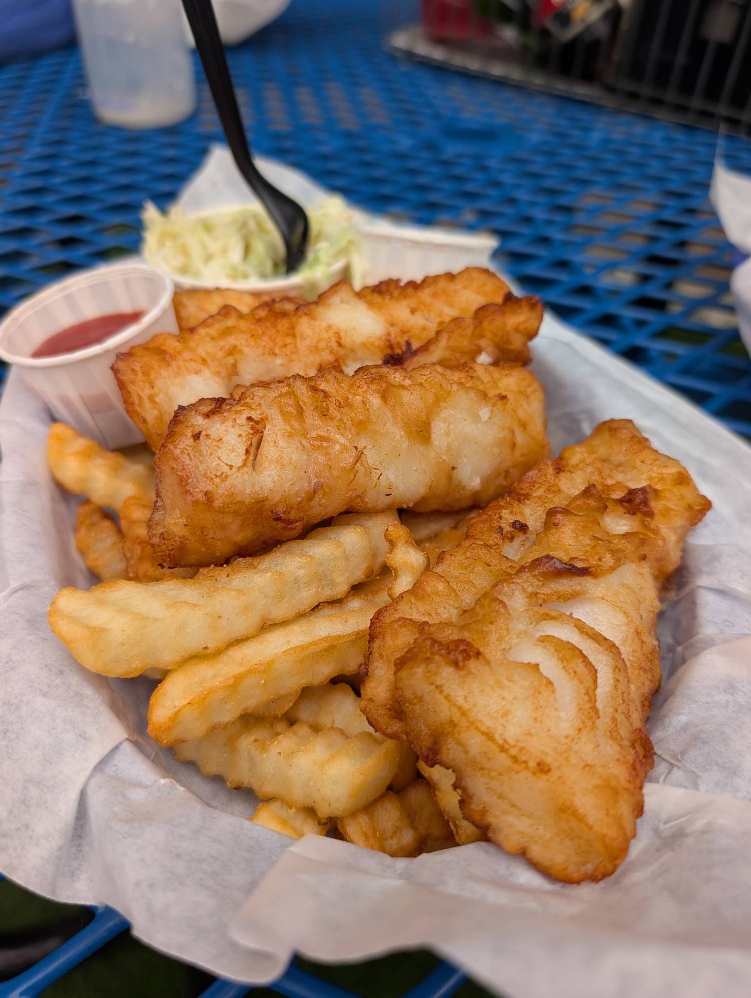 Large Fish & Chips at Hungry Clam