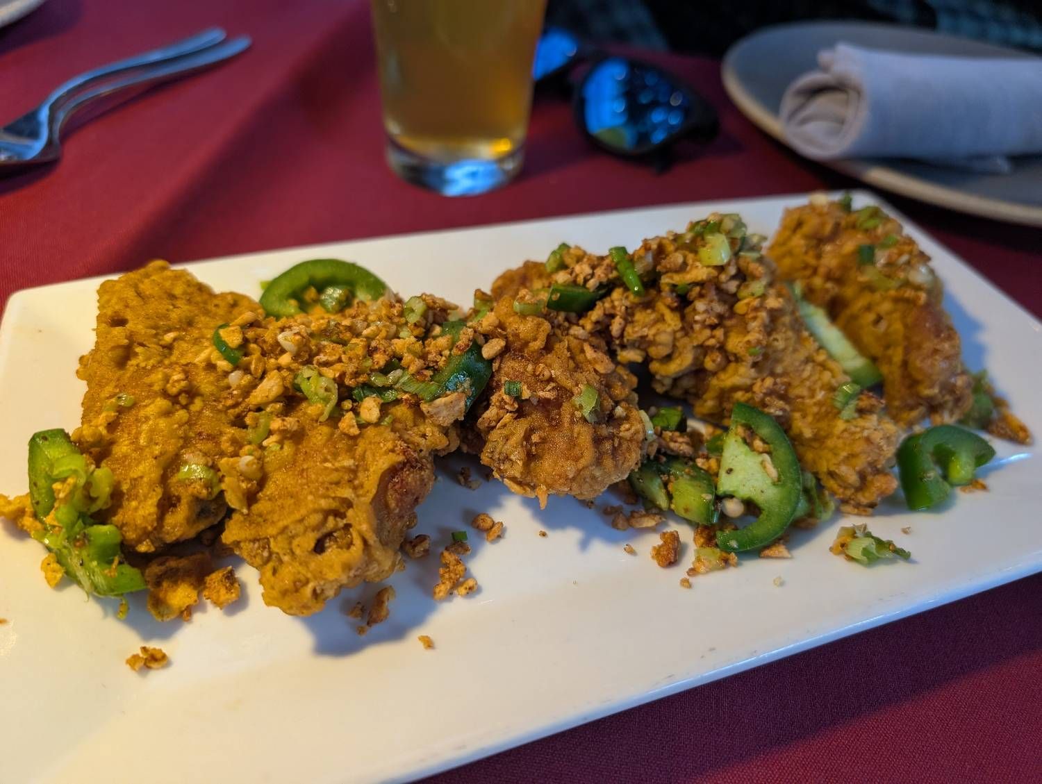 Chicken Wings at Burma Love