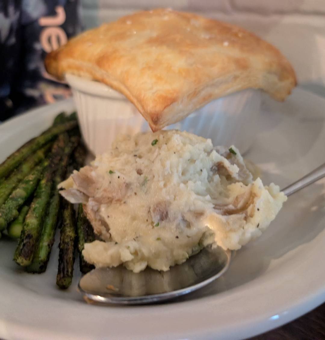 Chicken & Black Trumpet Pot Pie at Black Trumpet Bistro