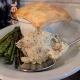 Chicken & Black Trumpet Pot Pie at Black Trumpet Bistro