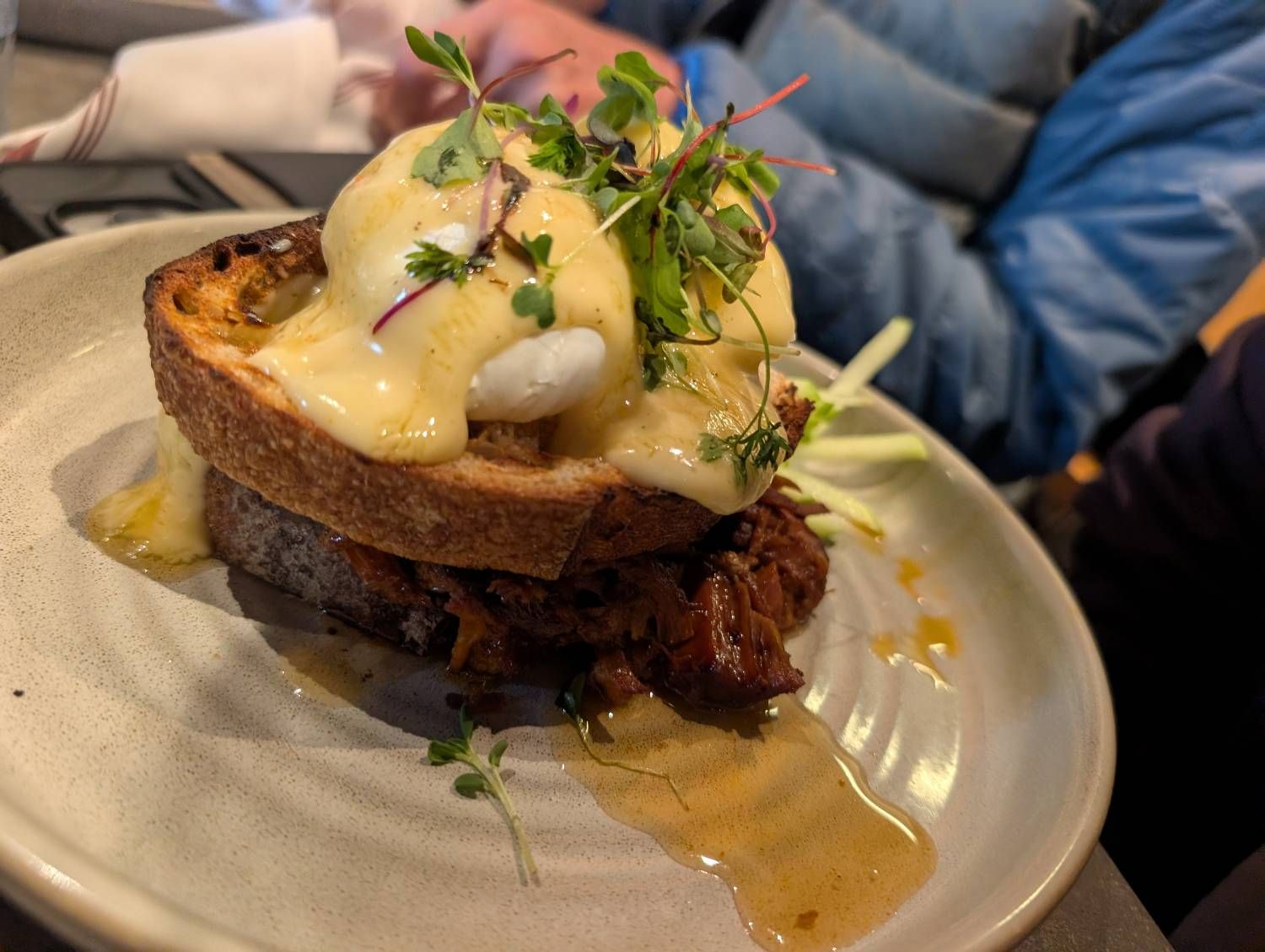 Pulled Pork Benedict at Five5eeds