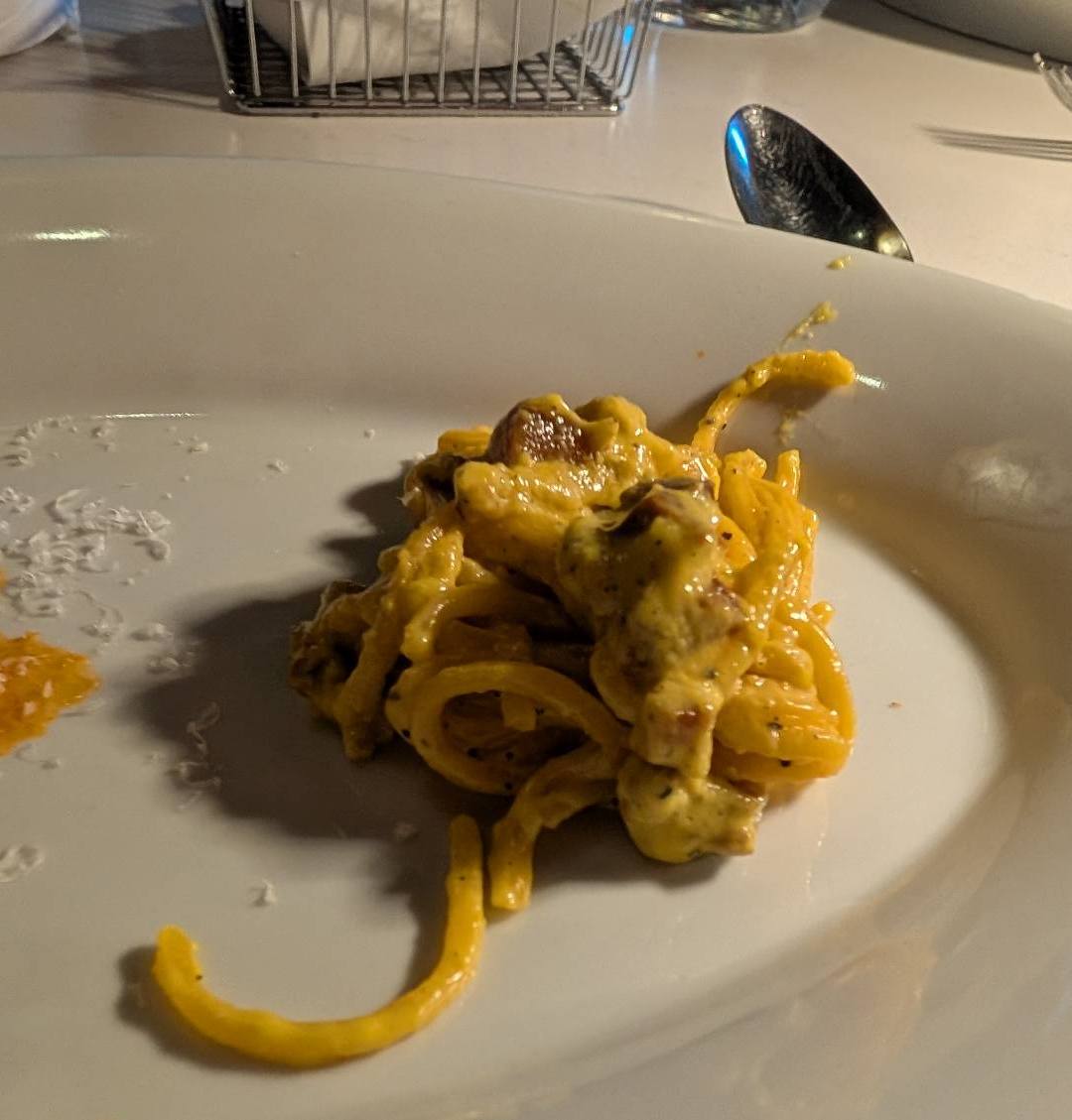 Carbonara at Sicilia Mia