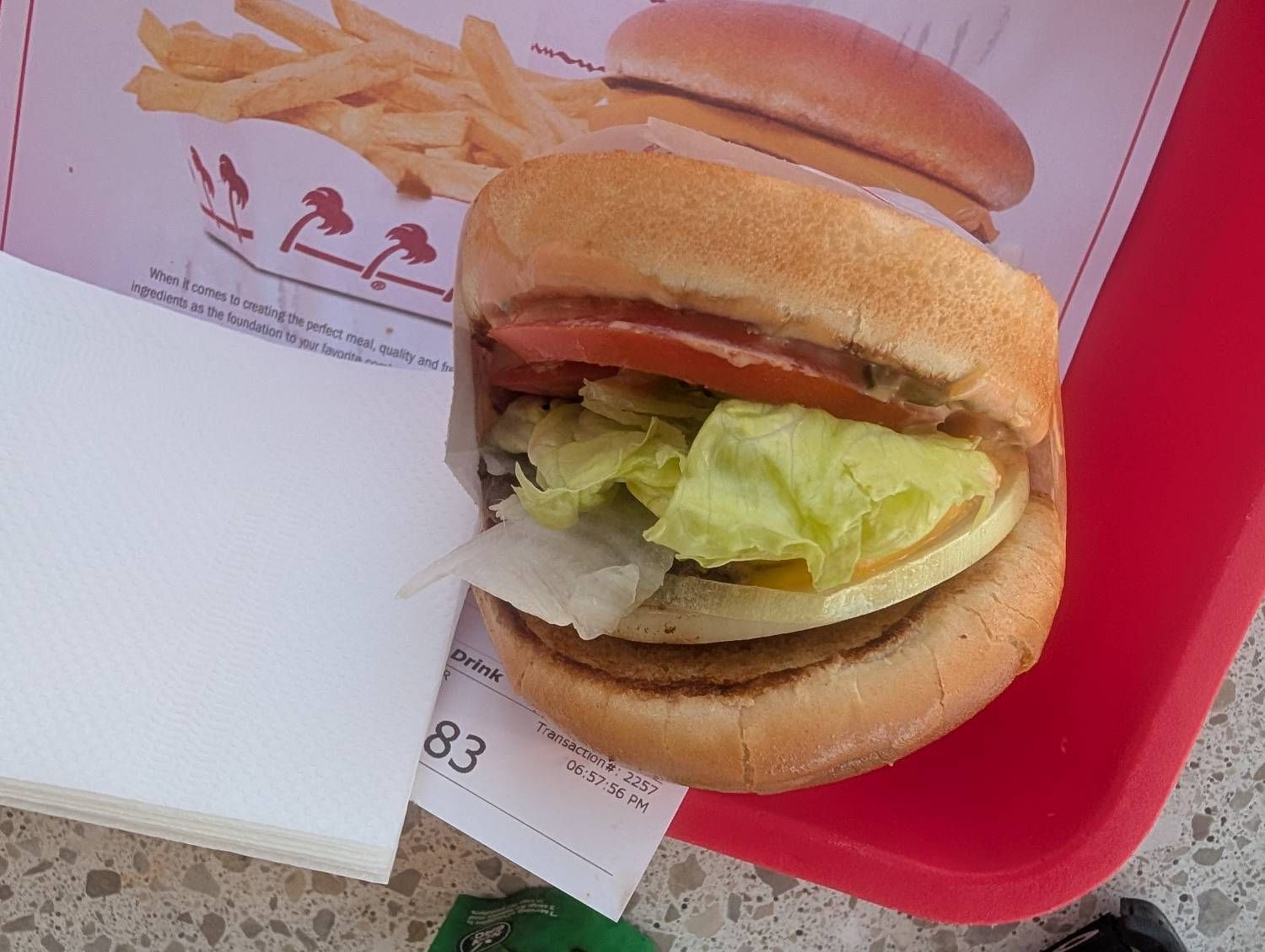 Cheeseburger at In-N-Out Burger