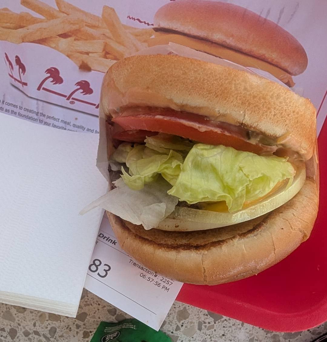 Cheeseburger at In-N-Out Burger